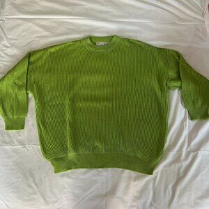 ASOS design bright green oversized sweater